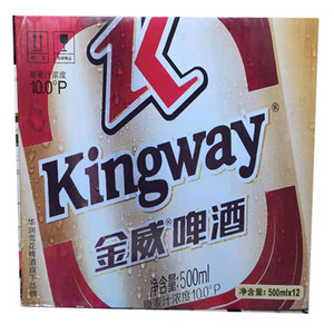 雪花金威啤酒瓶装600ml整箱12瓶金威啤酒配烧烤火锅啤酒