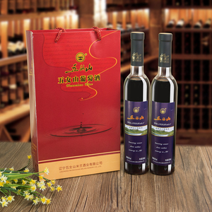 五女山米兰半甜蓝精品甜型山葡萄酒女士本溪桓仁特产正品包邮冰酒