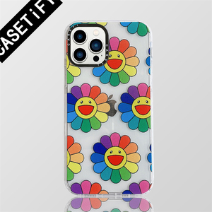 casetify联名村上隆太阳花苹果13手机壳适用iphone12promax透明11