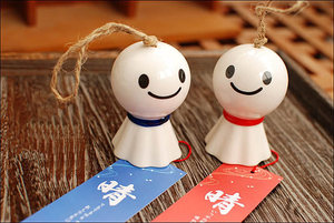 yuangdatu淘宝低价可爱日系晴天娃娃一休哥风铃挂件 羽毛球家居挂件