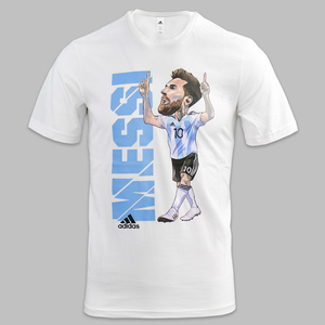 adidas阿迪达斯足球梅西成人透气男子夏季运动休闲短袖t恤 gl1990