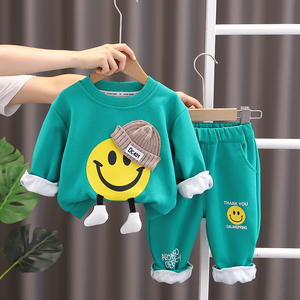 婴儿衣服秋季超萌可爱卡通卫衣分体套装6七8九10个月男女宝宝童装