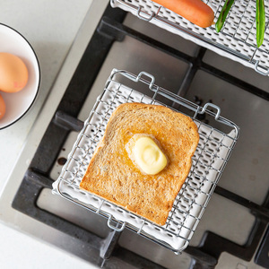 日本进口直火陶瓷家用烧烤网日式烤面包吐司年糕烤鱼燃气用烤网架