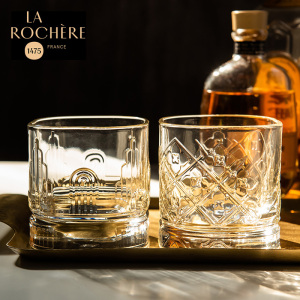 法国进口La Rochere威士忌酒杯玻璃洋酒杯创意复古烈酒杯礼品礼盒