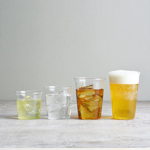 日本KINTO CAST耐热玻璃杯咖啡杯绿茶杯啤酒杯拿铁杯透明杯子