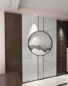 佛山石材 岩板叠层山水 玄关过道 沙发电视背景墙定制 下单定金