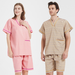 汗蒸服 男女式浴服厂家直销 桑拿养生足疗美容服安然纳米浴衣套装