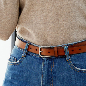 皮带女真皮头层纯牛皮西裤腰带简约百搭韩版牛仔裤带复古时尚装饰