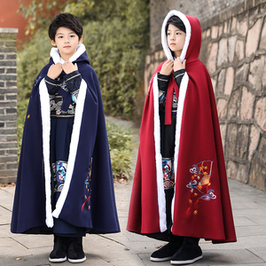 汉服披风男童