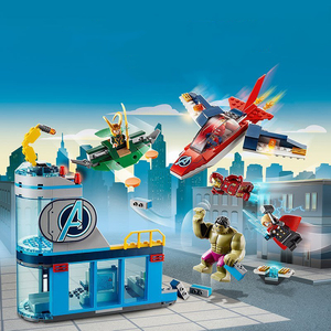 兼容乐高76152复仇者联盟基地洛基之怒惊奇队长绿巨人雷神拼积木