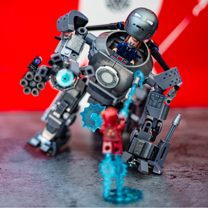 乐高钢铁侠mk1反浩克装甲铁霸王之战76190大机甲积木玩具漫威人仔