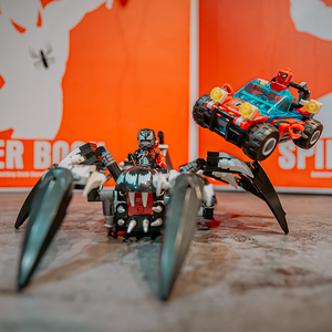 兼容乐高76163超级英雄蜘蛛侠大战毒液爬行者男拼装益智积木玩具