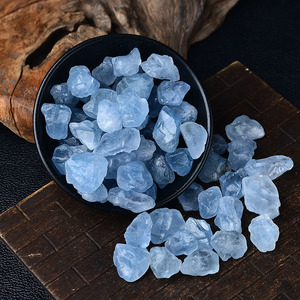 天然天青石原石蓝色水晶矿石标本无火香薰扩香石矿物晶体鱼缸造景