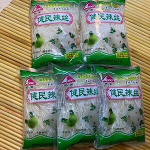 现货 山东诸城特产健民辣丝子辣菜芥菜丝5袋*420克下饭菜咸菜呛鼻