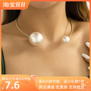 珍珠项链模特