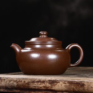 老紫砂壶台湾回流文革时期一厂纯全手工名家原矿老紫泥掇只顾景舟