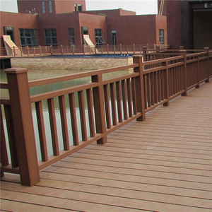 塑木护栏户外围栏木塑栏杆栅栏 室外公园河道庭院阳台 防腐木地板