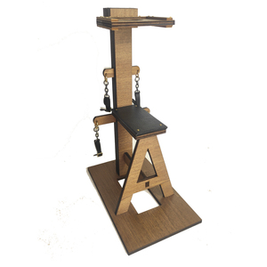 1/6女兵人刑椅木质模型情趣幻想道具机娘action figures 场景配件