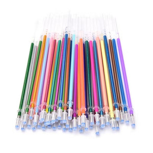 100色彩色笔芯划重点标记笔替芯子弹头荧光金属闪光多用途画画笔