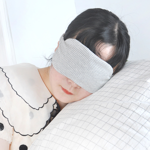 日式简约无印纯棉眼罩午休遮光眼罩透气出差旅行护眼眼罩睡眠眼罩