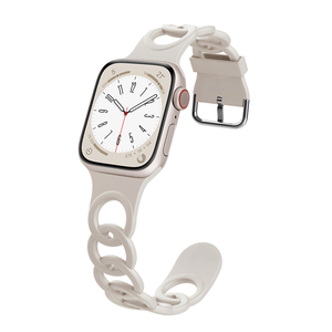 适用iwatch8/9苹果手表表带apple watch7/6/5/4代ultra运动se硅胶手表带s8男女款s7智能配件s6镂空替换腕带潮