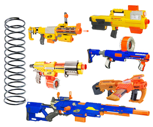 nerf 老cs35老伞兵多变双模蓝狙废土决斗者飞机横冲 改装弹簧套件