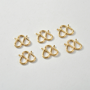 铜镀18k真金色项链扣m扣手链项链连接扣diy手工饰品配饰材料