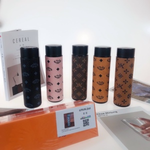潮ing&lv/缨旅智能保温杯男女生304便携水杯大容量测温老花茶杯子