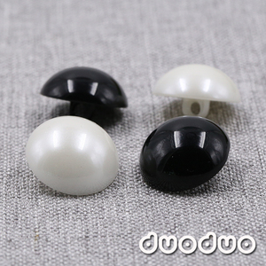 塑料圆形黑色白色光头蘑菇女大衣衬衫衣服服装小钮扣毛衣纽扣扣子