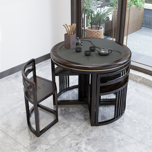 圆茶台茶桌圆形禅意