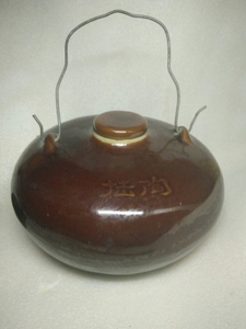 老汤婆子 老酱釉陶瓷 瓷汤婆子 老烫壶取暖水壶 紫金釉暖被窝神器