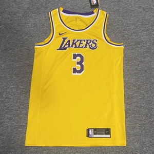 nike/耐克 男子nba湖人队3号戴维斯球衣篮球运动t恤 cw3669-728