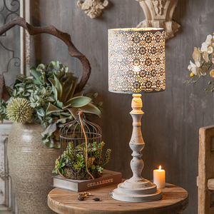 美式复古蜡烛烛台欧式法式铁艺做旧怀旧餐厅影楼拍摄道具装饰摆件