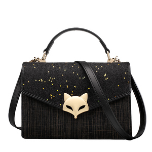 【双品节】金狐狸女包包手提包新款韩版春夏星辰斜挎包小ck时尚