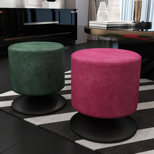 餐厅凳子旋转圆凳家用米白色皮凳软坐办公室工作室店铺用40高大号