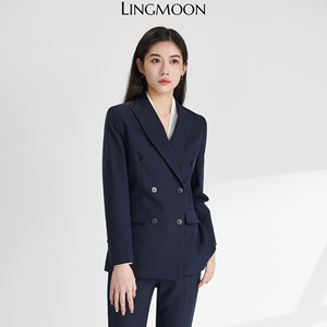 LINGMOON绫月2024年新款职业套装西服女外套女士办公面试西服西装