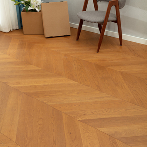 意大利进口琥珀色橡木鱼骨拼三层实木复合地板地暖地热上海看样