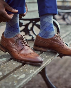 美国金脚趾条纹抗菌简约常规舒适休闲中高帮中腰男袜西装袜3双装