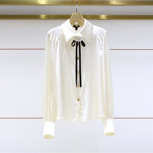 卓雅国内正品代购2021秋新款女装单排扣休闲气质上衣衬衫n142101c