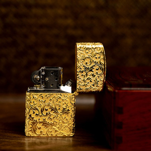 999黄金男士高级打火机个性手工定制送男友高档轻奢礼物防风创意