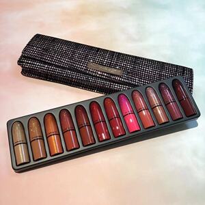 mac魅可圣诞限量版口红套盒迷你12支热门色号套装滋润哑光雾面