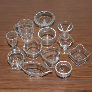 软陶粘土厂家直销 DIY1新款迷你食玩玩具塑料透明小杯子迷你容器