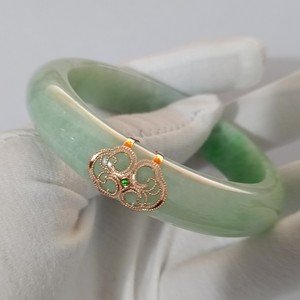 多欢喜断玉手镯维修复断裂痕修补断手镯包金银镶嵌碎玉活口维修改