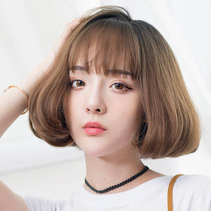 短发内扣梨花卷蓬松