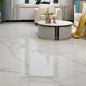 诺贝尔瓷砖 中花白25㎡大理石瓷砖800x800现代简约北欧风设计客厅