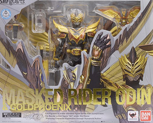 bandai 万代 shf 假面骑士ryuki 龙骑 odin 奥丁 契约兽 黄金凤凰