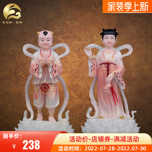 善财童子龙女佛像