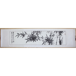 竹子字画国画 临摹郑板桥墨竹 书画作品水墨画手绘花鸟真迹横幅