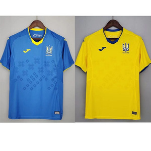 21-22世预赛乌克兰主场球衣 客场短袖足球服 ukraine国家队球衣