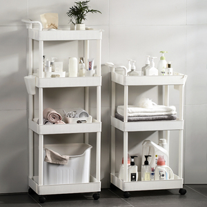 卫生间置物架浴室厕所洗澡间用品收纳架子落地式多层夹缝隙储物架